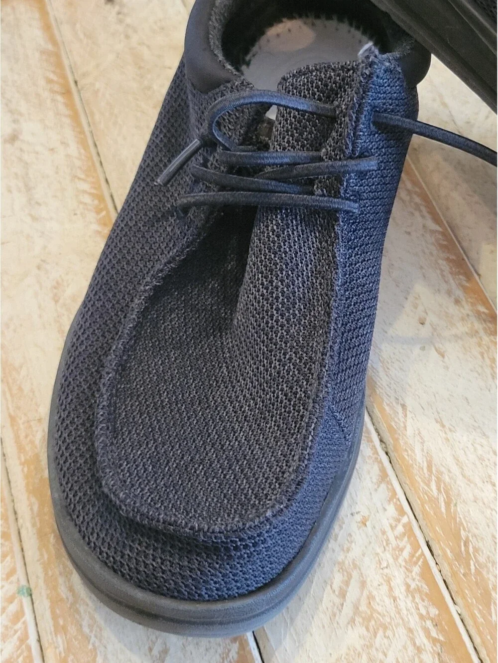 Hey Dude Paul Sox Micro Size 8 Men's Casual Shoe - Black